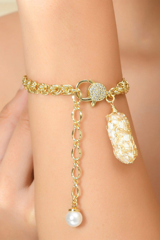 Mesh Pearl Allure Bracelet 