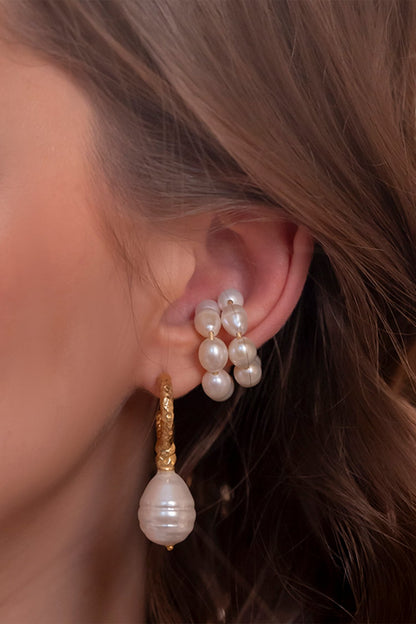 Pearl Weave Ear Cuff-Single pc 