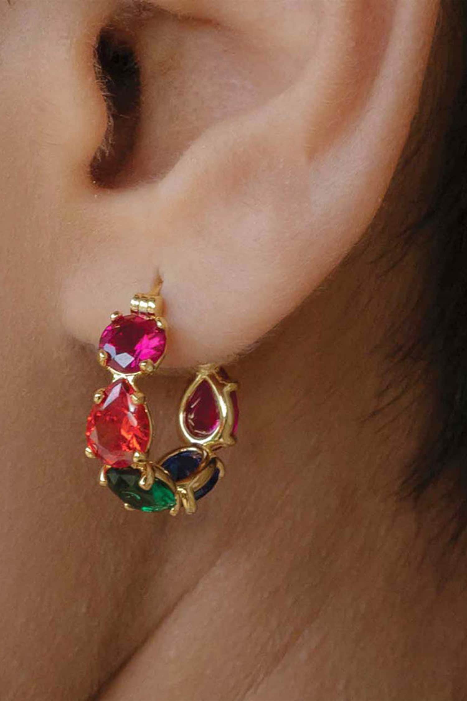 Crescendo Cubic Zirconia Earrings 