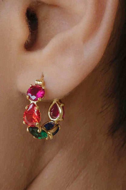 Crescendo Cubic Zirconia Earrings 