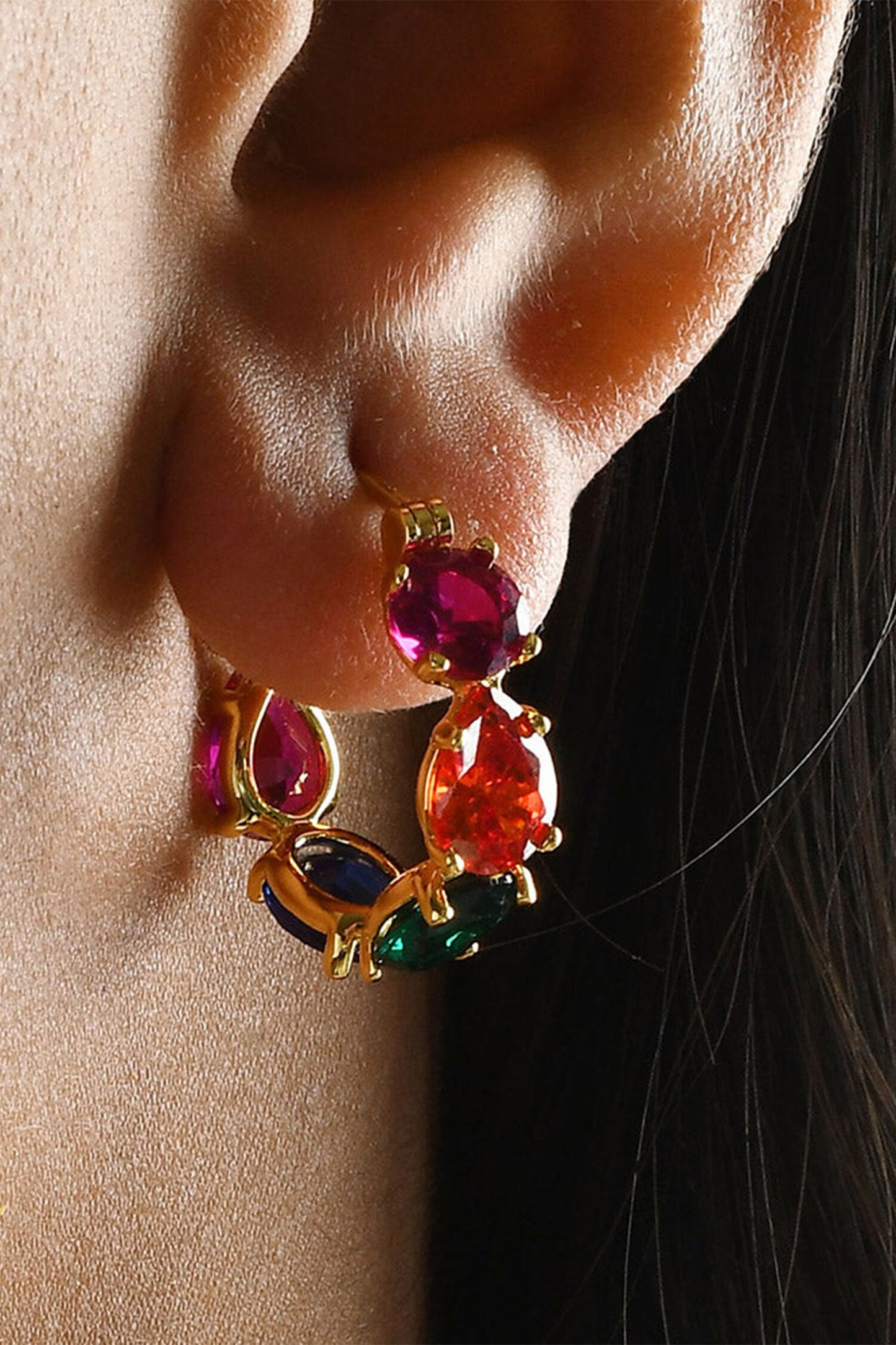 Crescendo Cubic Zirconia Earrings 