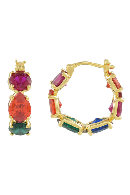 Crescendo Cubic Zirconia Earrings 