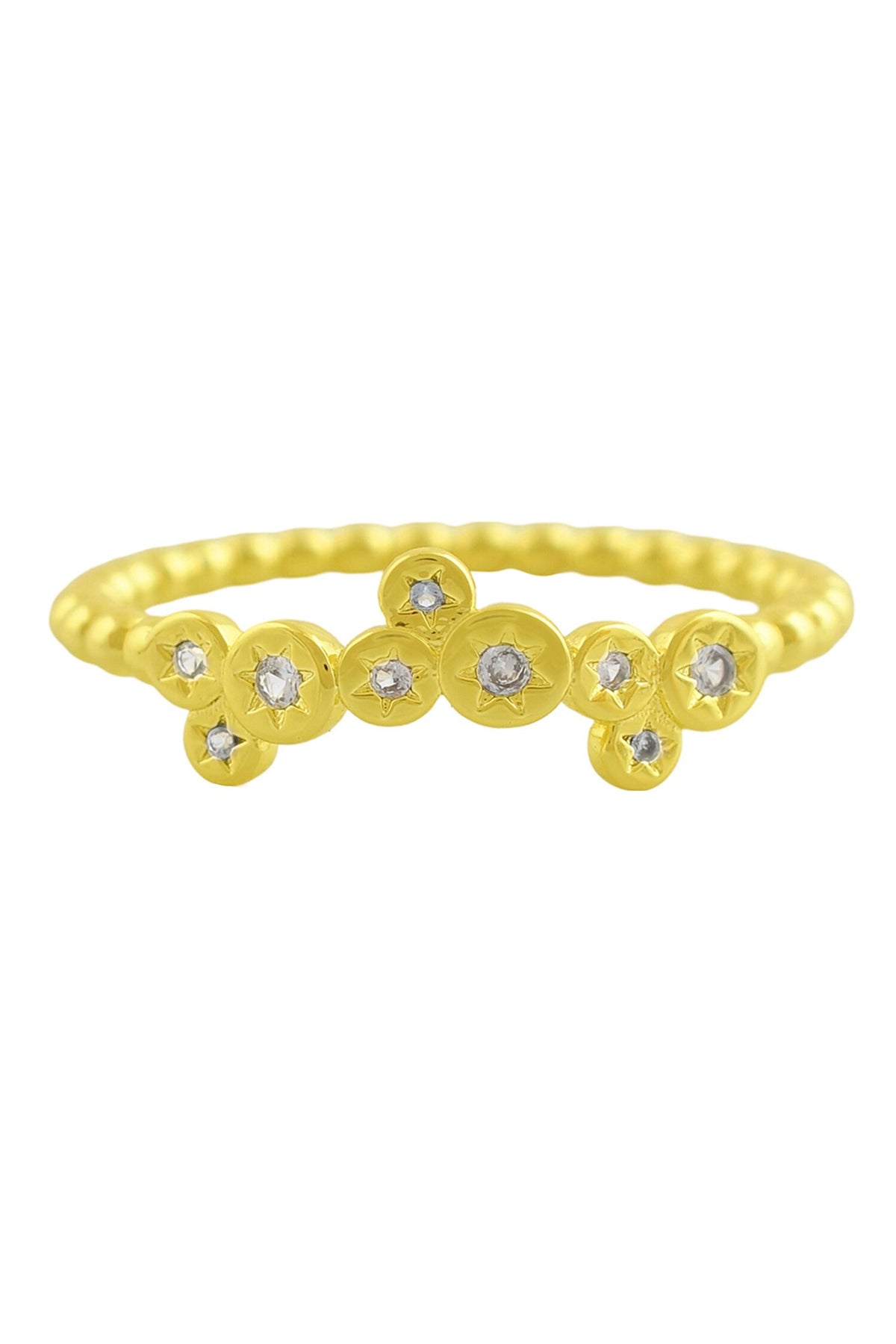 Constellation Astrid Crystal Embellished Band Ring - Single Pc 