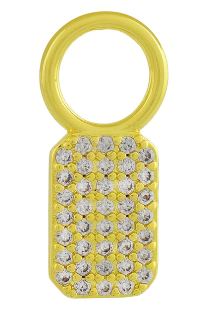 Crystal Embelished Bullion Finery Charm 