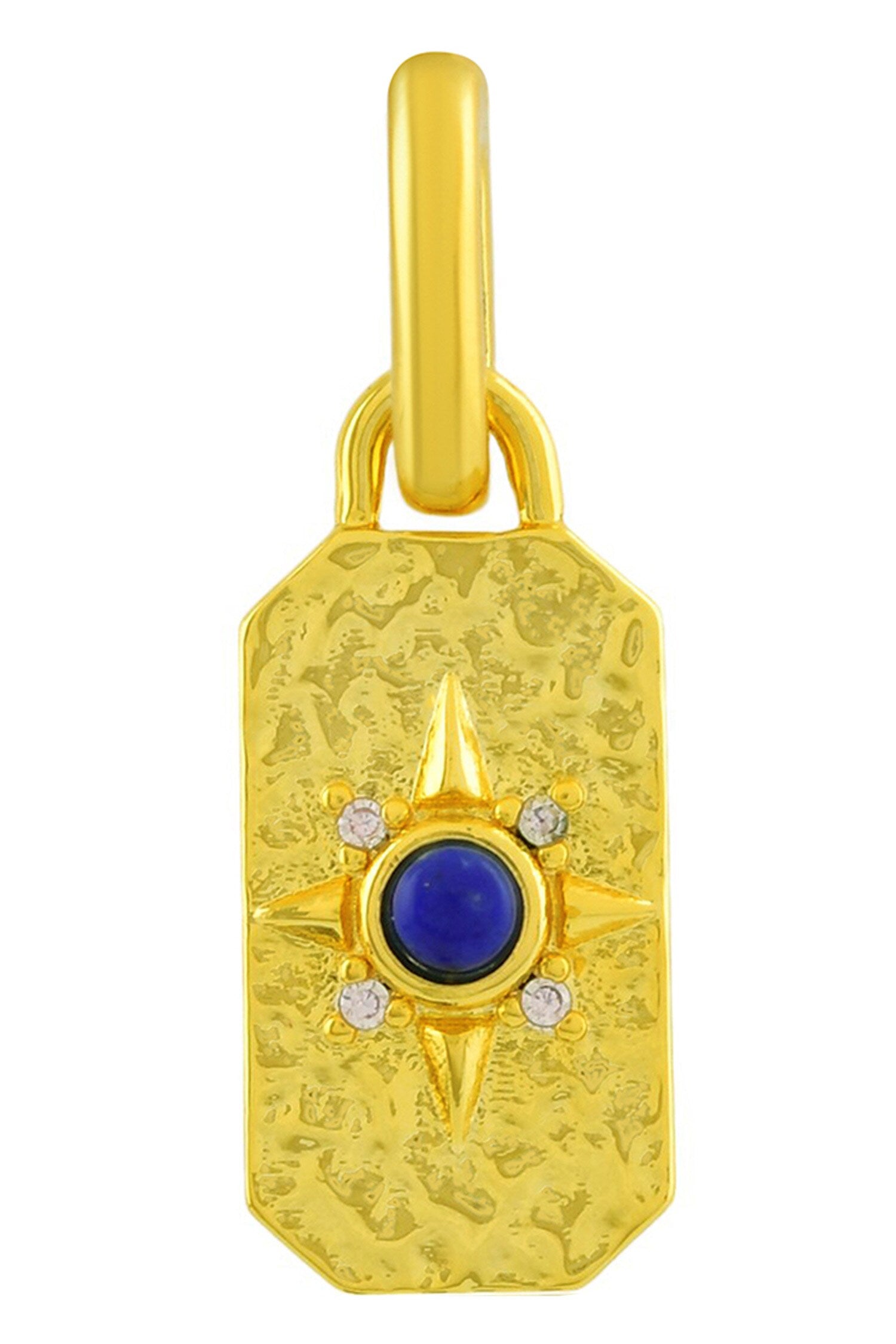 Lapis Stone Studded Outcrop Charm 