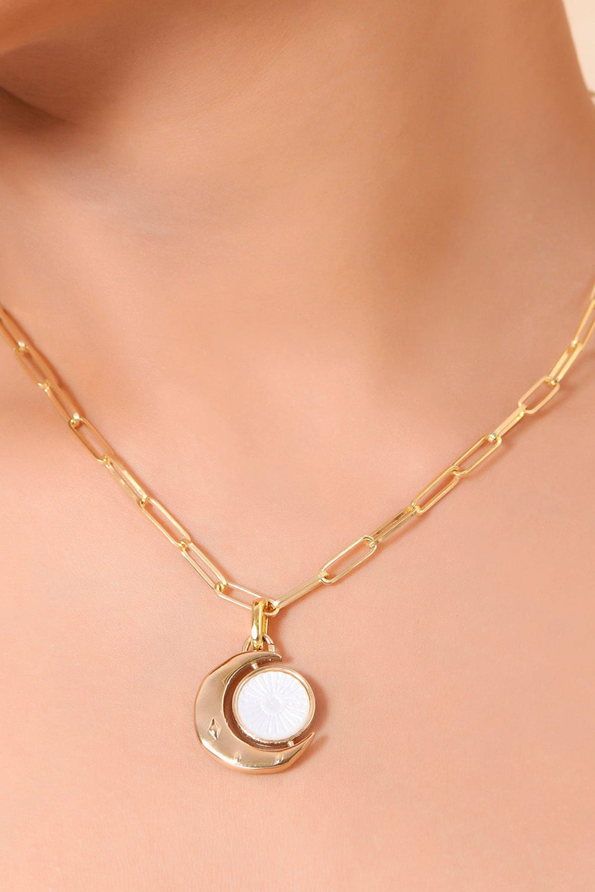 Lunar Fusion Mother Of Pearl Embellished Charm 