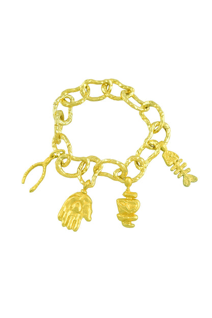 Cobbled Charm Bracelet 