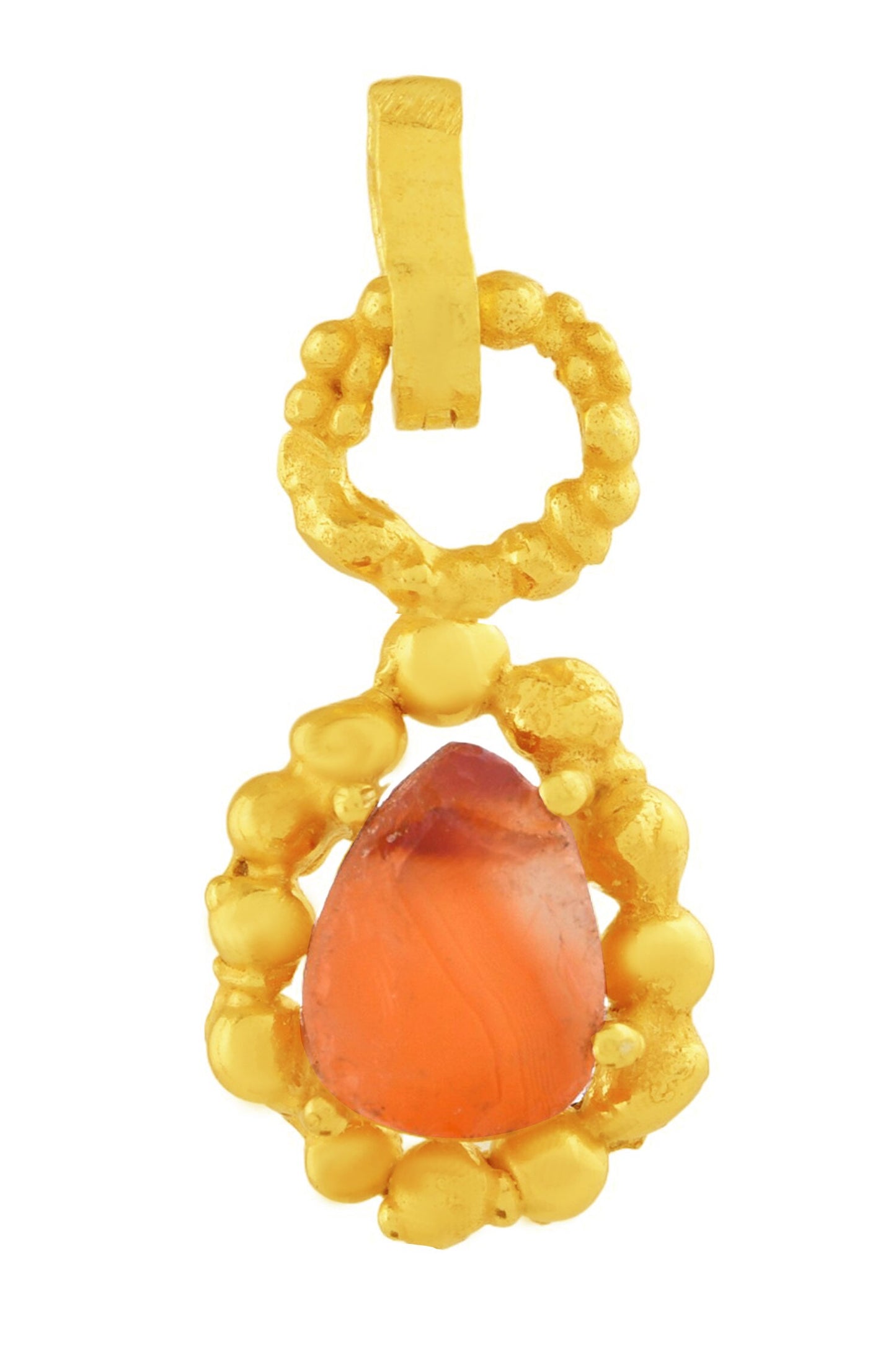 Carnelian Mineral Claw Charm 