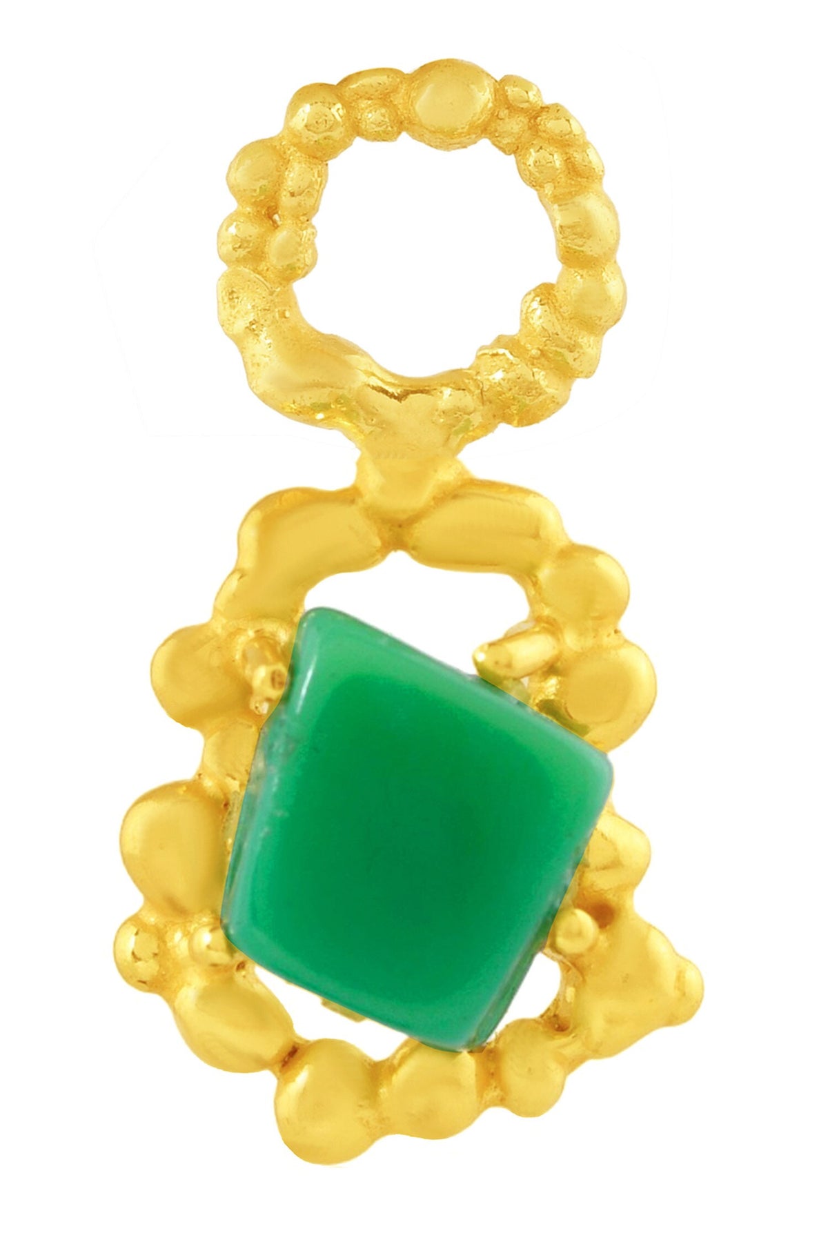 Chrysoprase Enchanter Gemstone Studded Charm 