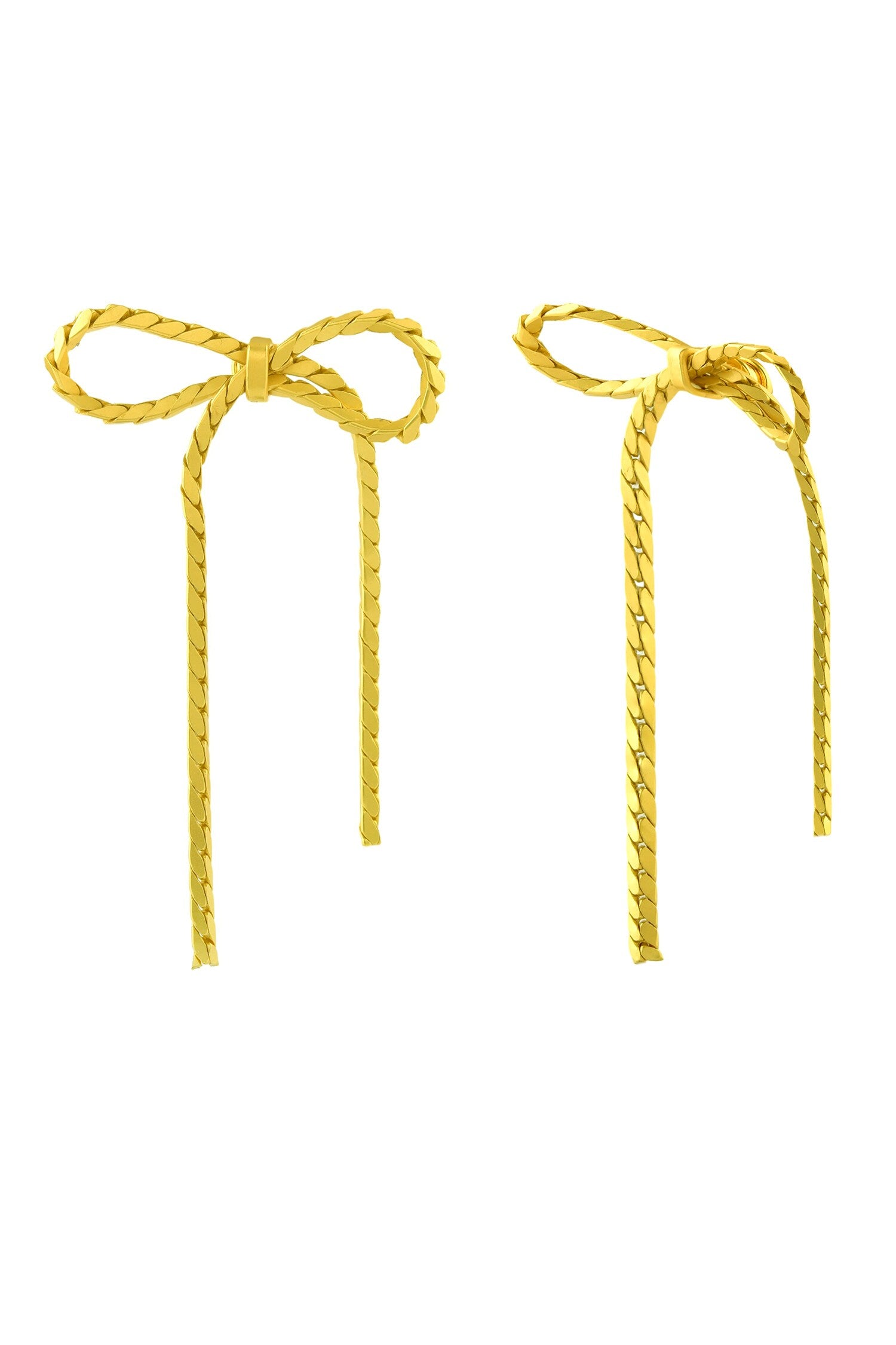 Braided Bow Shaped Earrings 