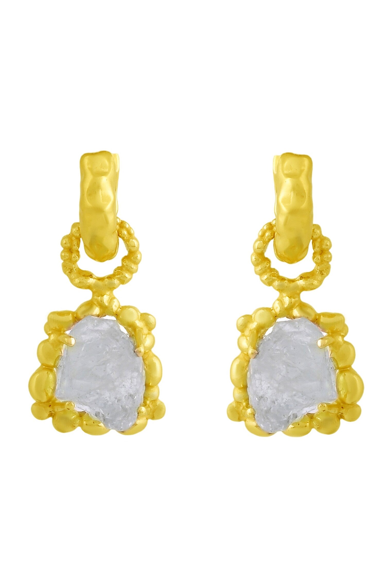 Aquamarine Sorcery Stone Embellished Drops 