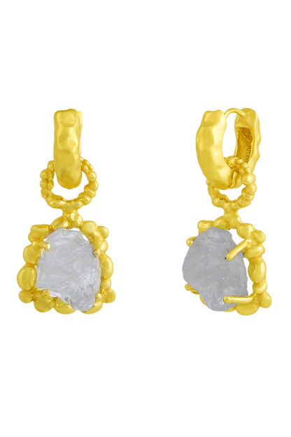 Aquamarine Sorcery Stone Embellished Drops 