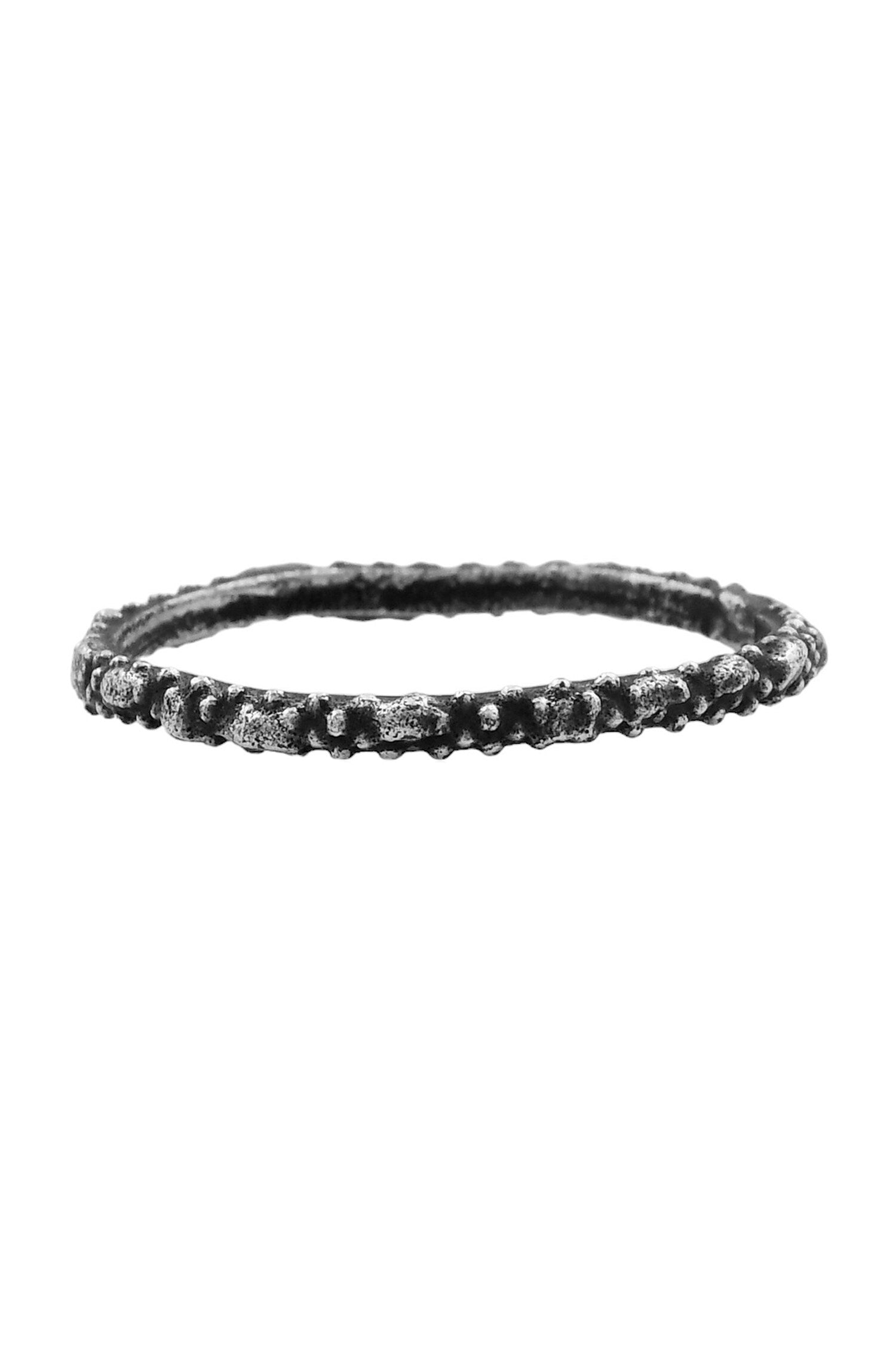 Granulated Multitone Stack Ring 