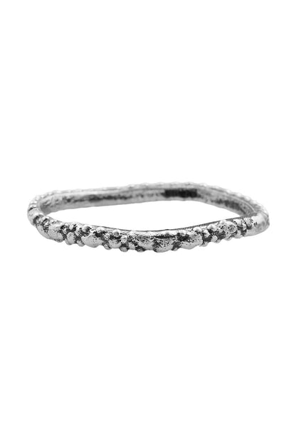 Granulated Multitone Stack Ring 