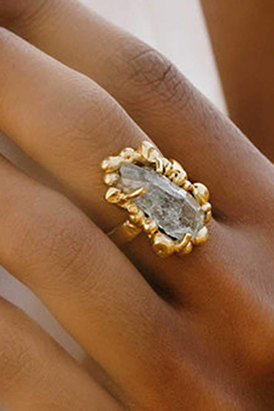 Aquamarine Sorcery Stone Studded Ring 