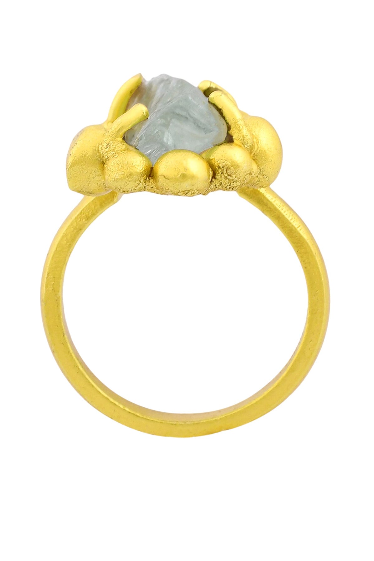 Aquamarine Sorcery Stone Studded Ring 