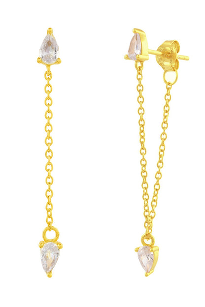 Arctic Glow Threader Earrings 