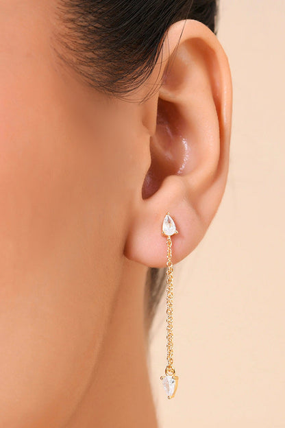 Arctic Glow Threader Earrings 