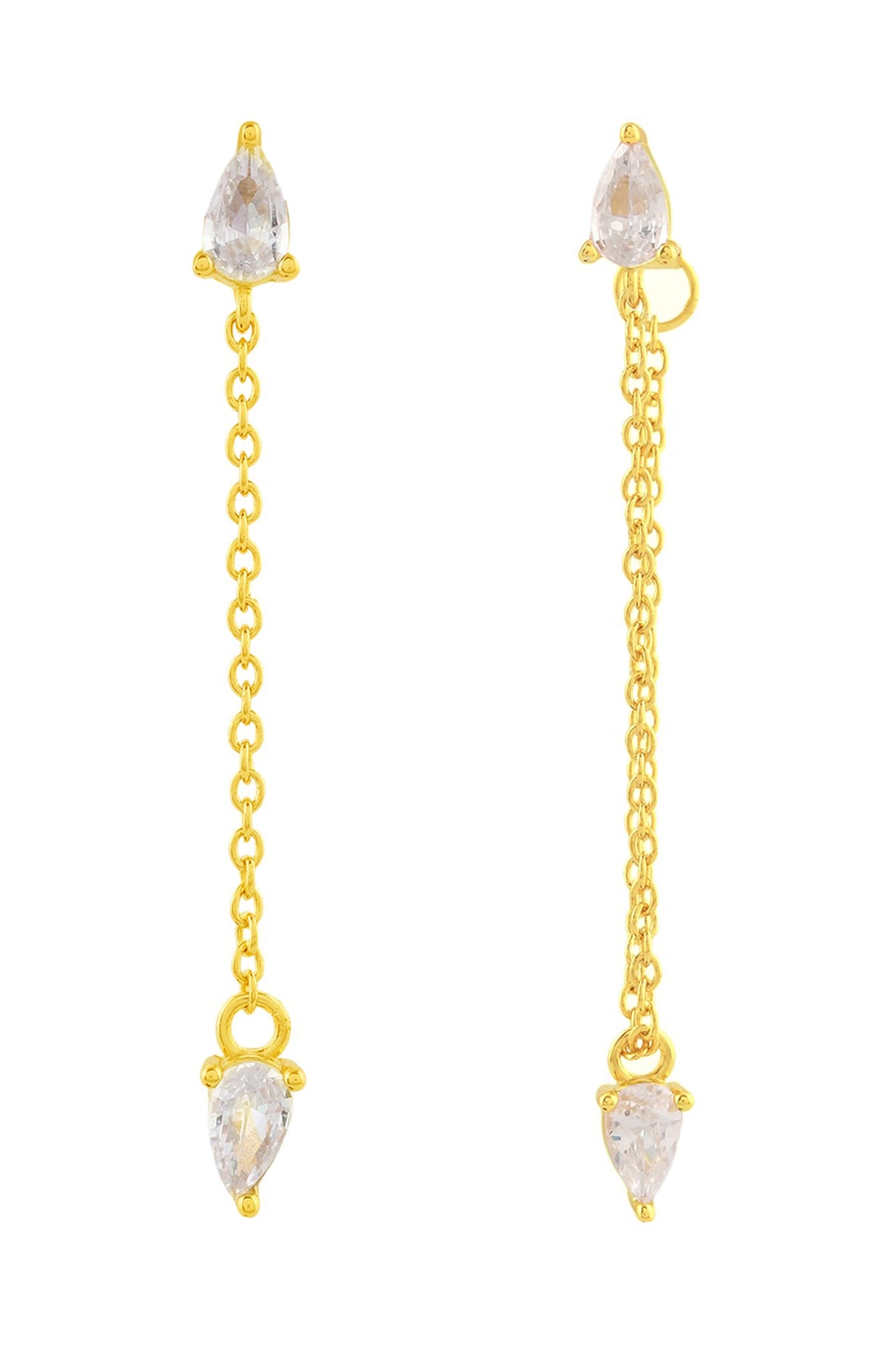 Arctic Glow Threader Earrings 