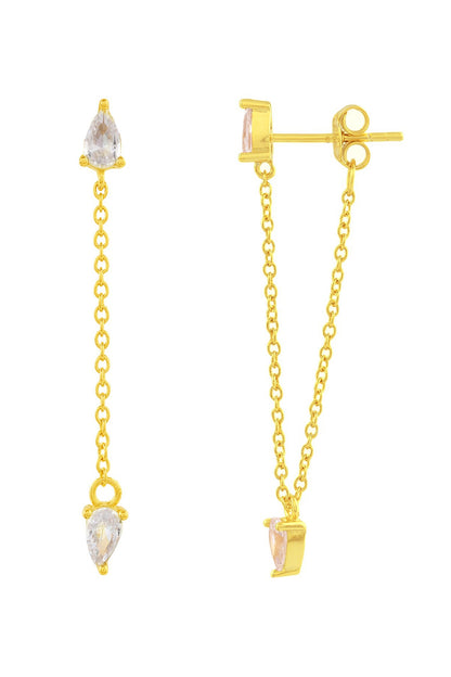 Arctic Glow Threader Earrings 