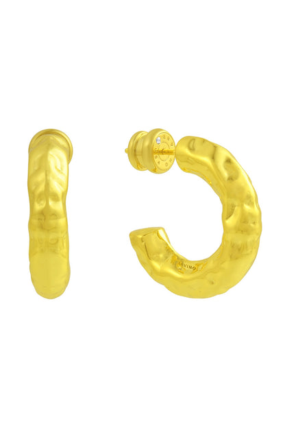 Etched Raw Bouldered Hoops Mini 