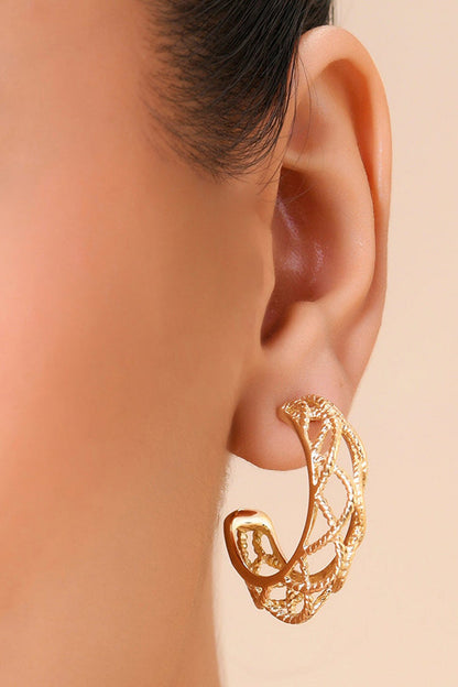 Filigree Lacework Hoops 