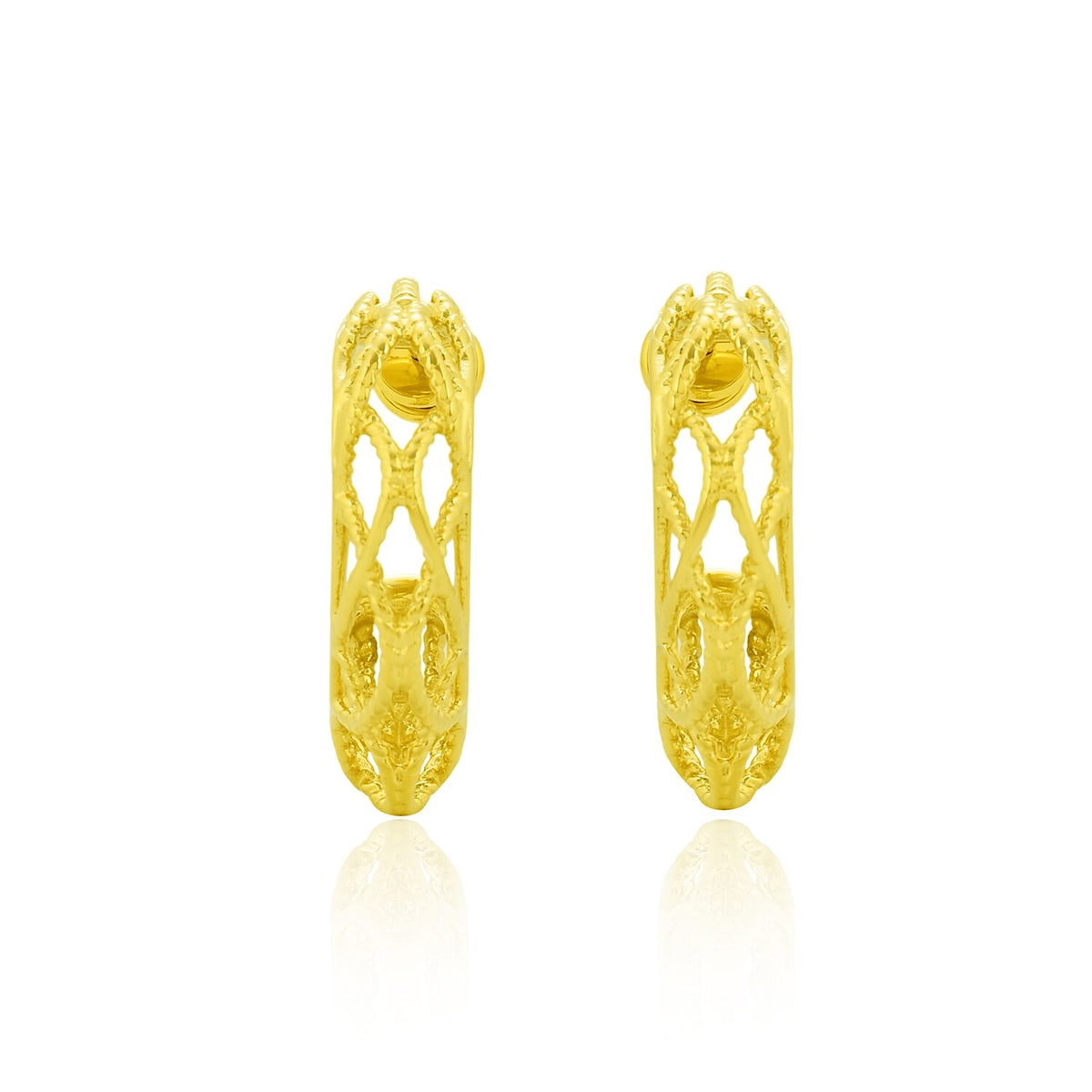 Filigree Lacework Hoops 