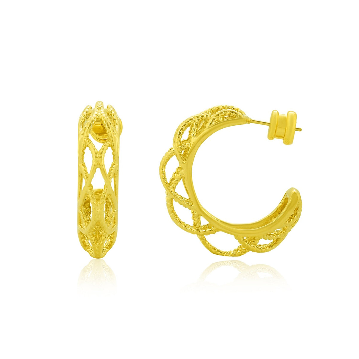 Filigree Lacework Hoops 