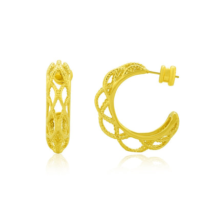 Filigree Lacework Hoops 