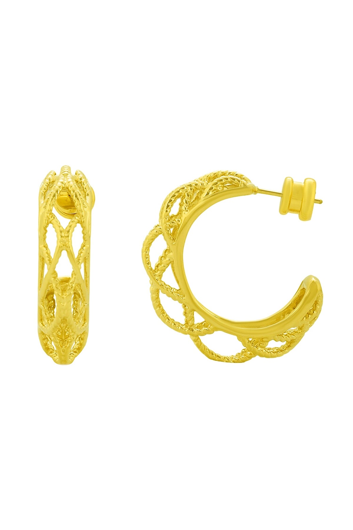 Filigree Lacework Hoops 