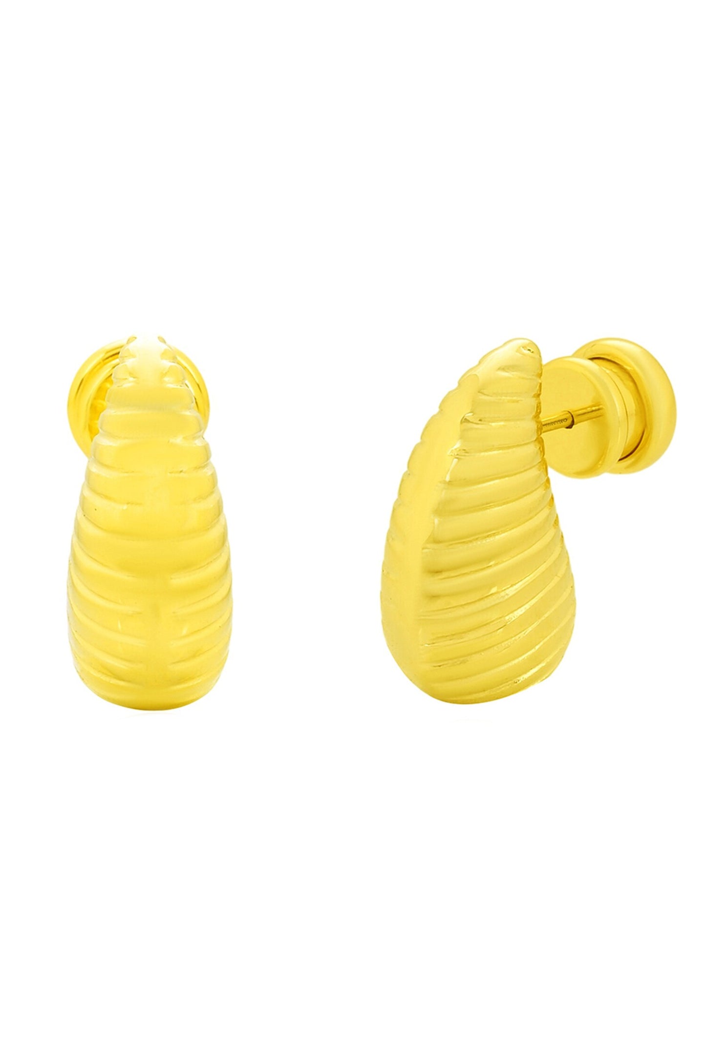 Linear Stream Teardrop Earrings 