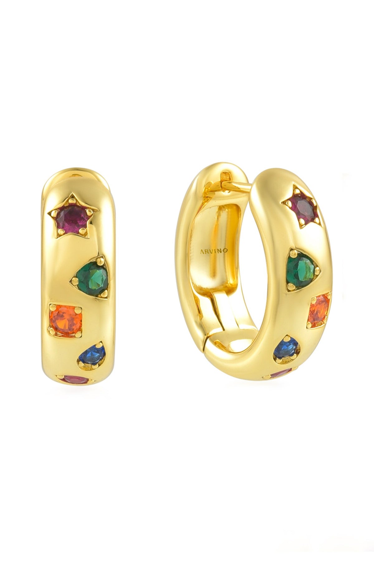 Facet Flow Hoops 