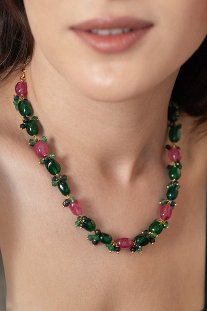 Onyx Embellished Necklace 