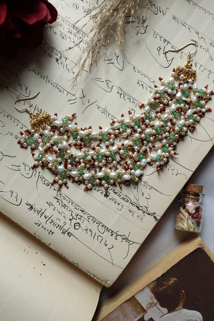 Pearl Embellished Braid Pin 
