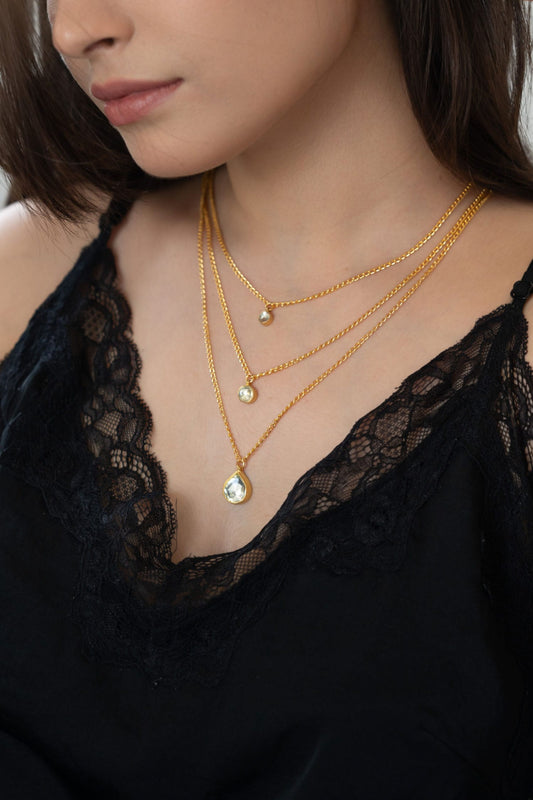 Kundan Embellished Layered Pendant Necklace 
