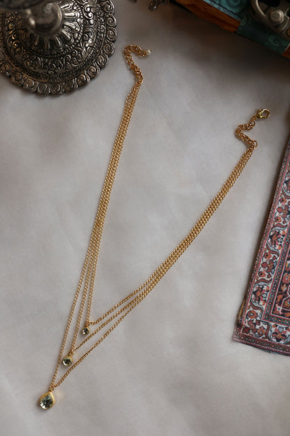 Kundan Embellished Layered Pendant Necklace 