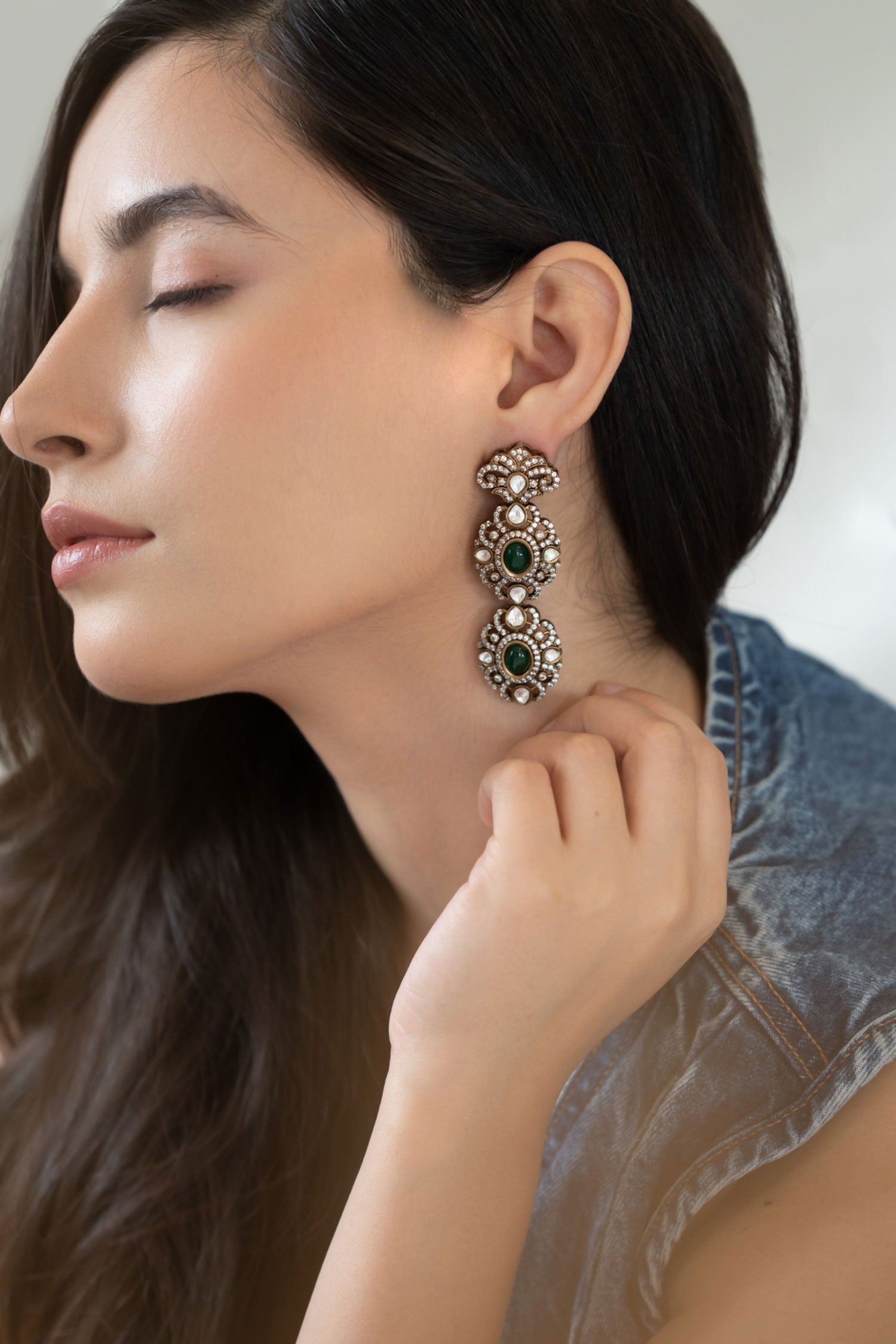 Polki Embellished Earrings 