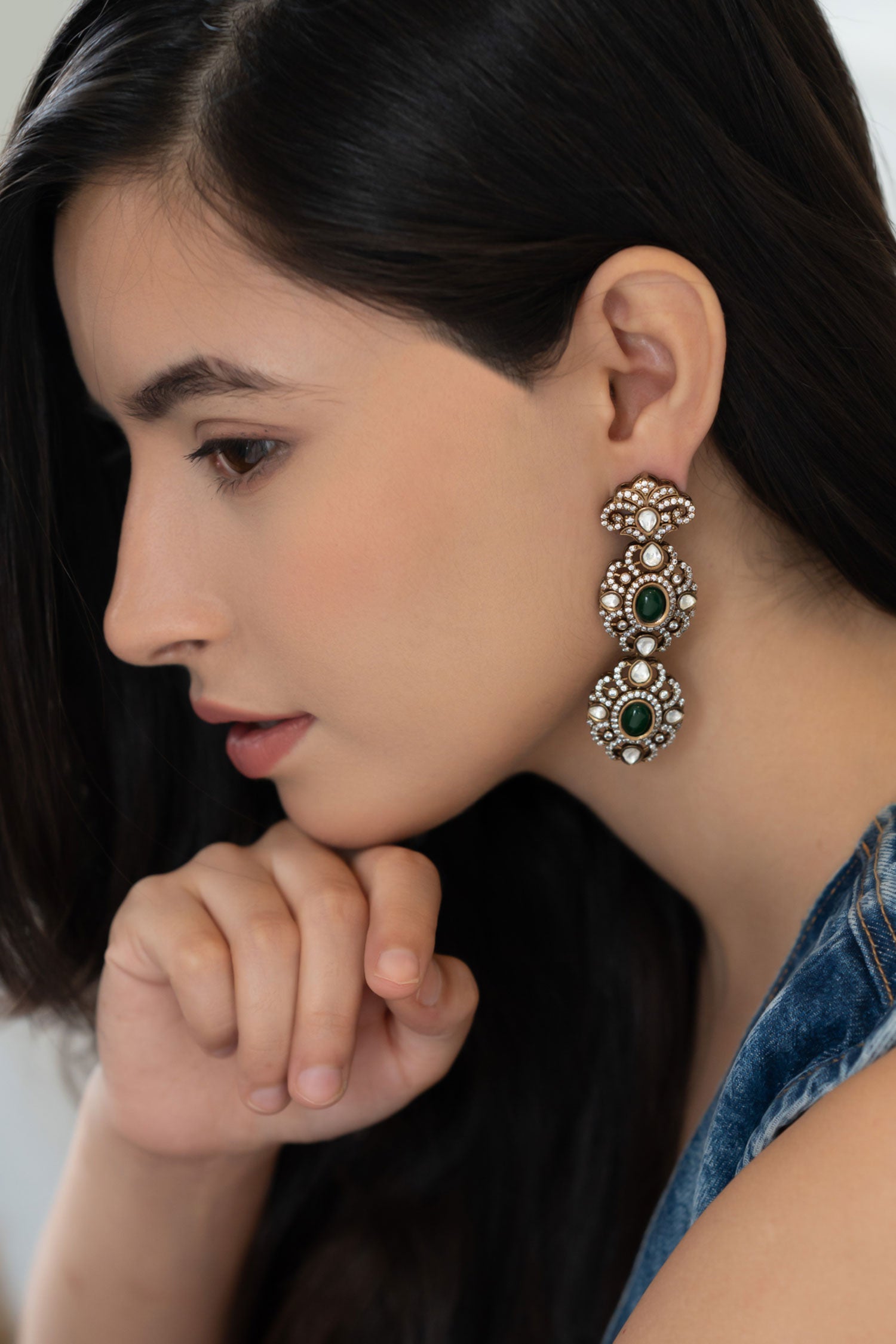 Polki Embellished Earrings 