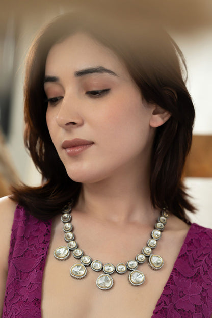 Eidra Victorian Polki Embellished Necklace 