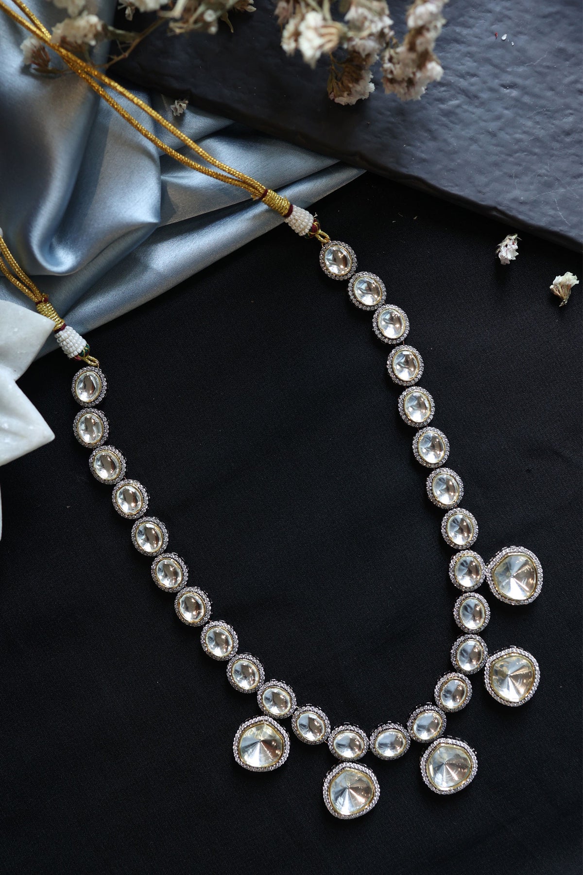 Eidra Victorian Polki Embellished Necklace 