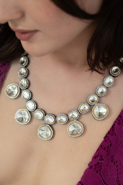 Eidra Victorian Polki Embellished Necklace 