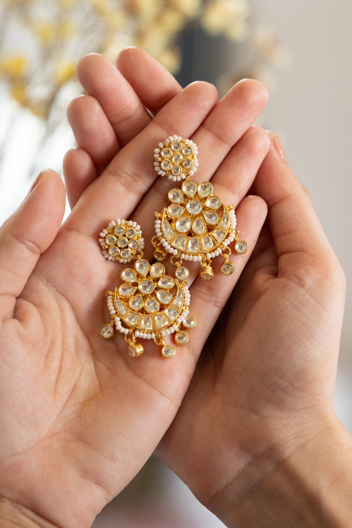 Flower Carved Chandbalis 