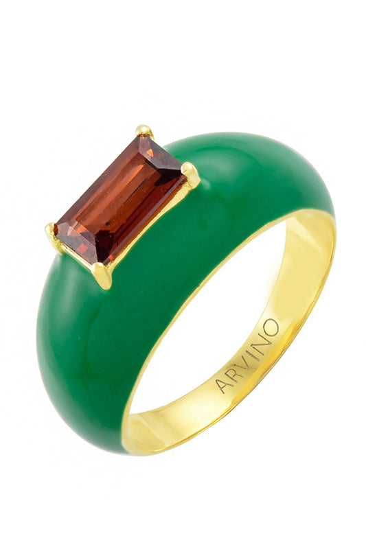Garnet Forest Embellished Ring 