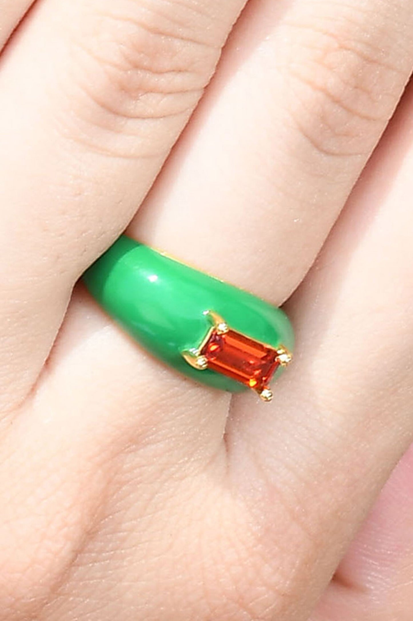 Garnet Forest Embellished Ring 