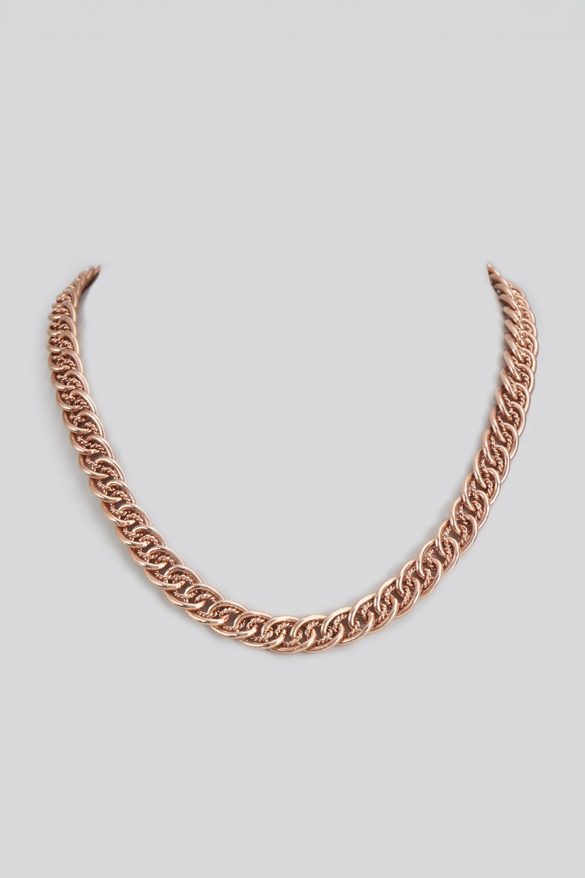 Double Chain Link Necklace 