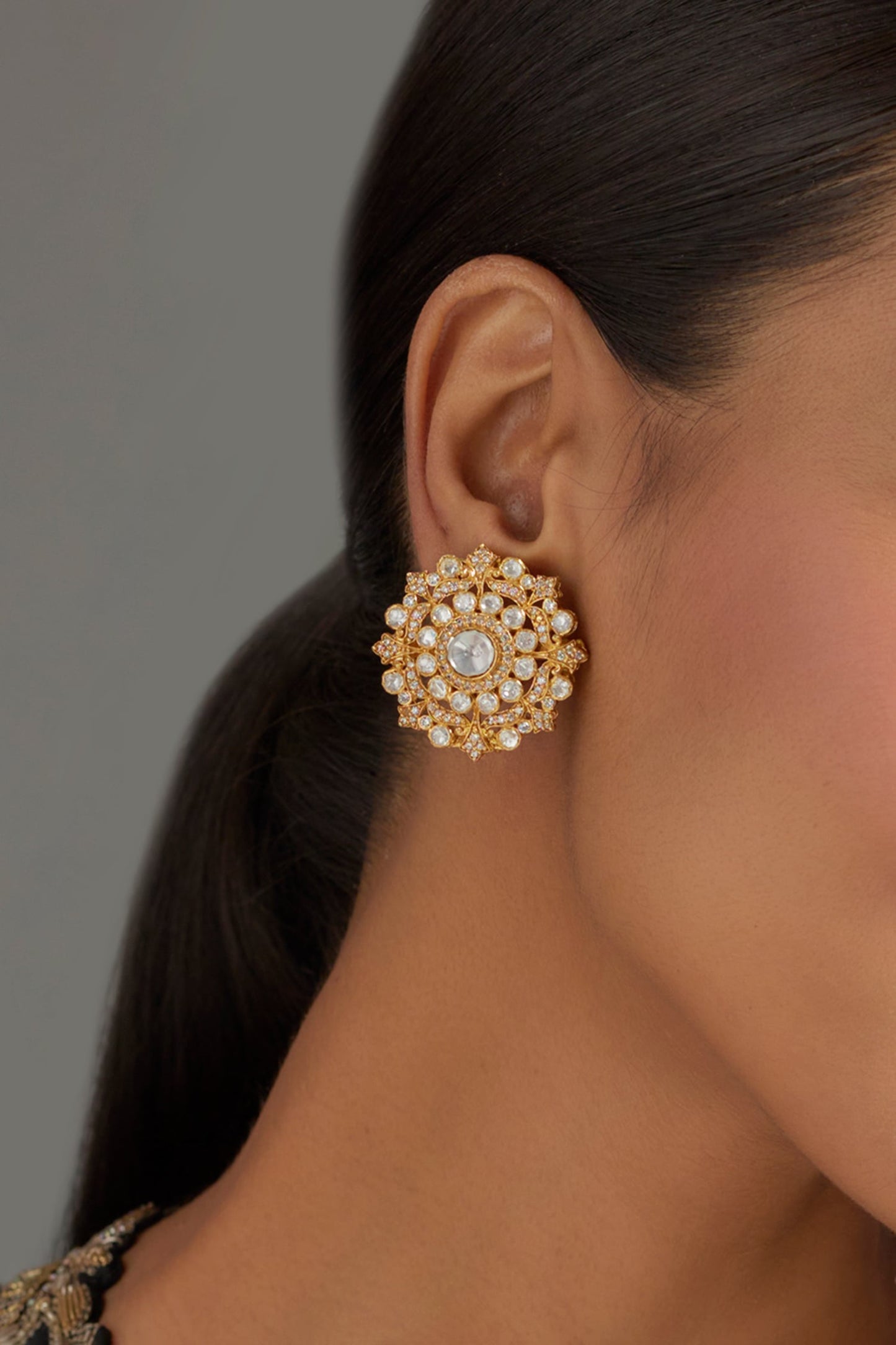 Cubic Zirconia Embellished Studs 