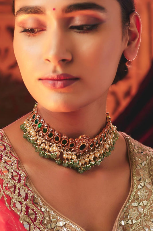 Bead Embellished Choker 