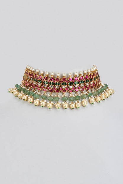 Kundan Stone Embellished Choker 