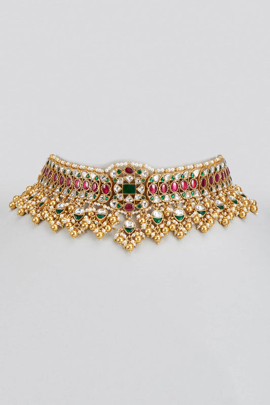 Kundan Stone Embellished Choker 
