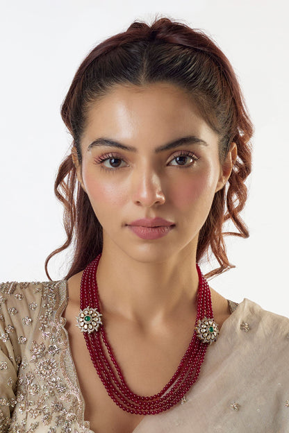 Moissanite Polki Embellished Necklace 